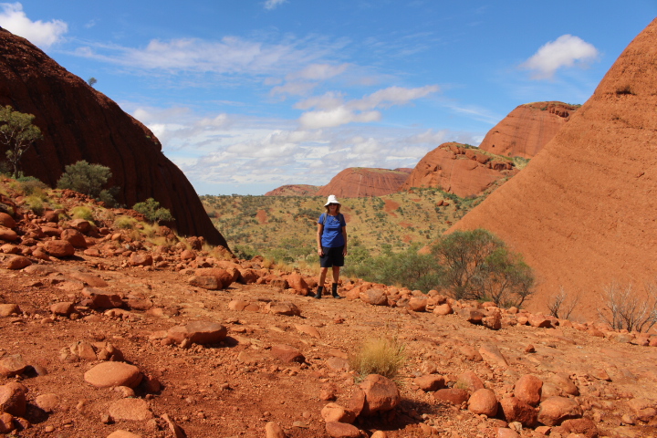 Rocking the Red Centre of Australia.