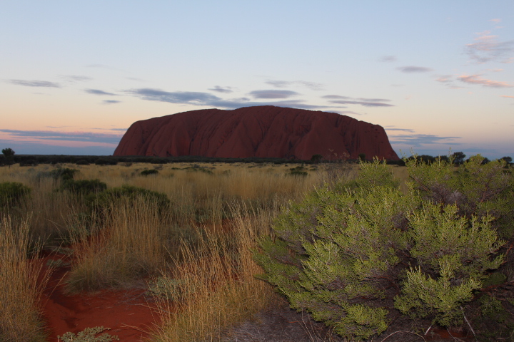 Rocking the Red Centre of Australia.