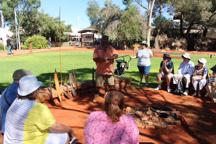 Rocking the Red Centre of Australia.