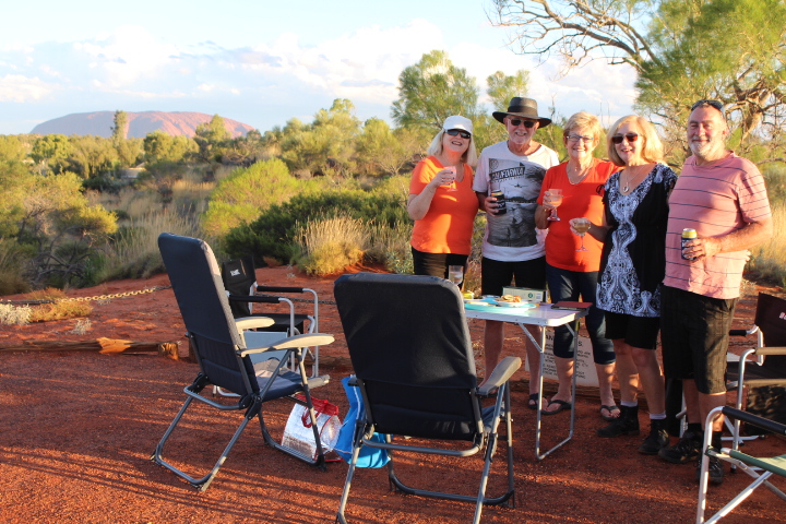 Rocking the Red Centre of Australia.