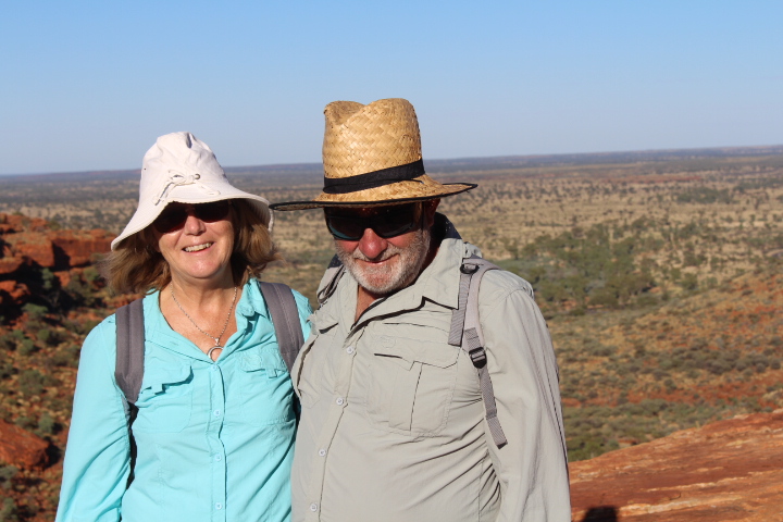 Rocking the Red Centre of Australia.