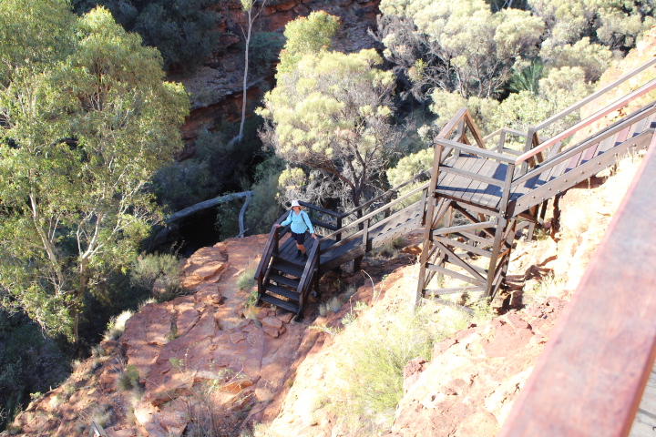 Rocking the Red Centre of Australia.