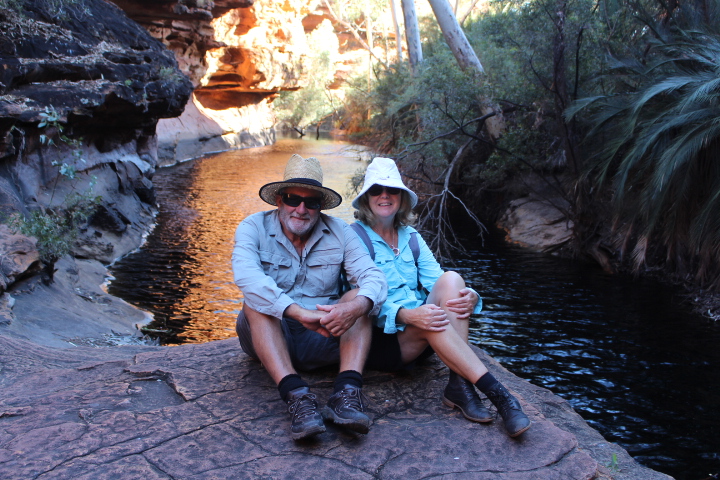 Rocking the Red Centre of Australia.