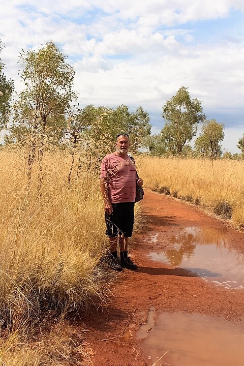 Rocking the Red Centre of Australia.