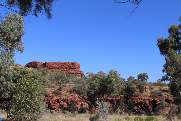 Rocking the Red Centre of Australia.