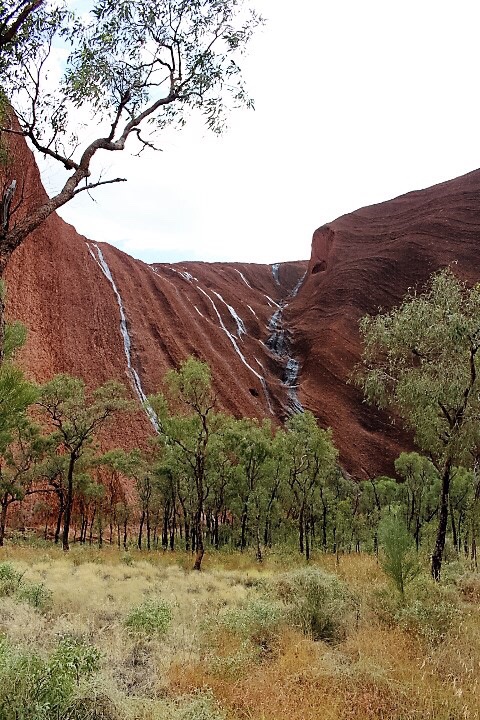 Rocking the Red Centre of Australia.-