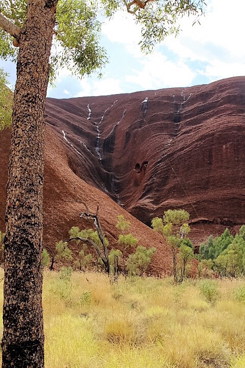 Rocking the Red Centre of Australia.