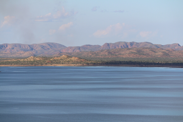 Retirees Enjoying Travel: View looking towards Pannikin Bay, Lake Argyle. 