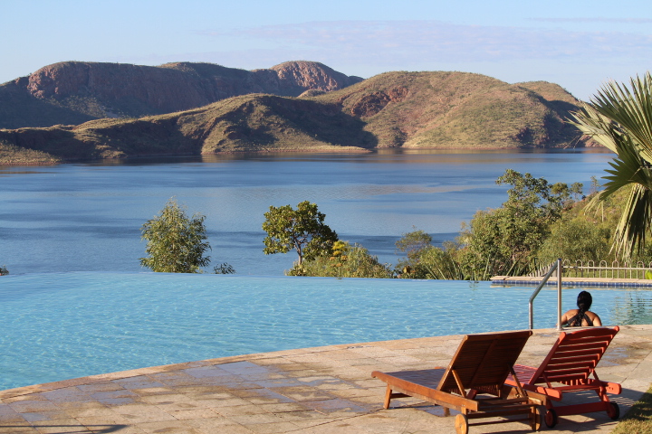 Retirees Enjoying Travel: Lake Argyle Infinity Pool