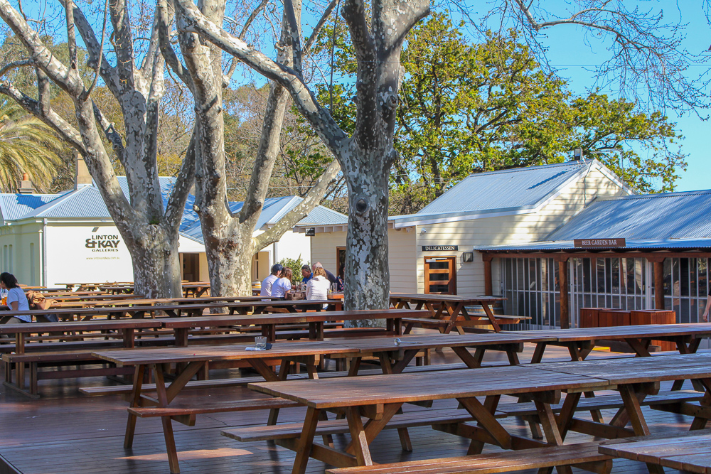 Outdoor seating at a winery in Swan Valley Perth