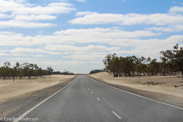 Tarred road on the Broken Hill Road Trip