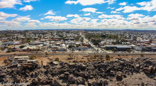 View across the city of Broken Hill